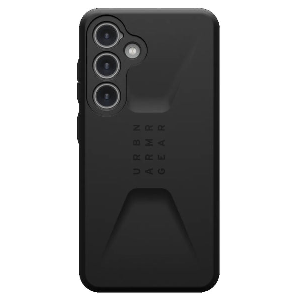 UAG Civilian Samsung Galaxy S24 5G (6.2") Rugged Case - Black (214437114040), 20ft. Drop Protection (6M), Raised Screen Surround,10 Years Warranty