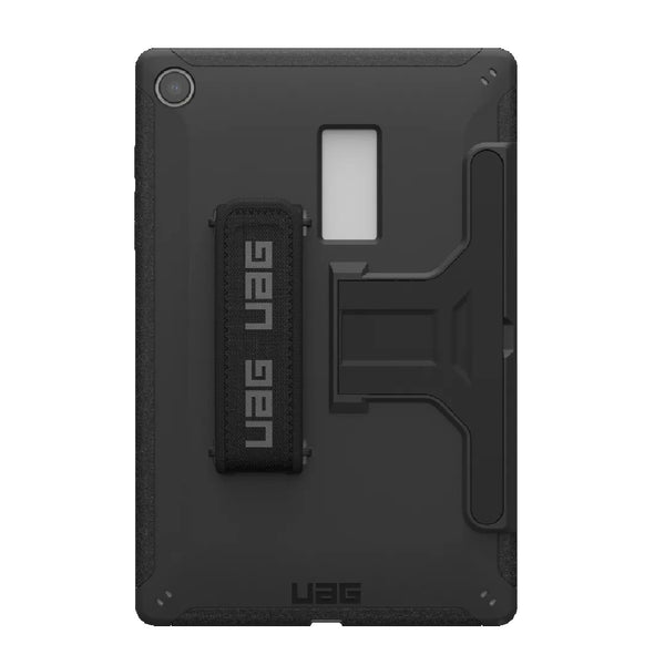 UAG Scout Samsung Galaxy Tab A9+ (11") with Kickstand & Handstrap Rugged Case - Black (224450114040), DROP+ Military Standard, 10 Years Warranty