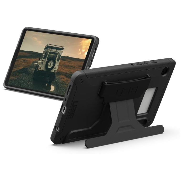 UAG Scout Samsung Galaxy Tab A11+/ Tab A9+ (11") with Kickstand & Handstrap Rugged Case - Black (224462114040), 10 Years Warranty