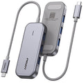 Pisen 6-in-1 Multi-Port USB-C Multi-functional Docking Station - Grey, 3x USB-A (3.0), 1x VGA, 1x HDMI, 1x RJ-45, 2 Years Warranty - Image 1