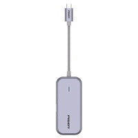 Pisen 6-in-1 Multi-Port USB-C Multi-functional Docking Station - Grey, 3x USB-A (3.0), 1x VGA, 1x HDMI, 1x RJ-45, 2 Years Warranty - Image 3