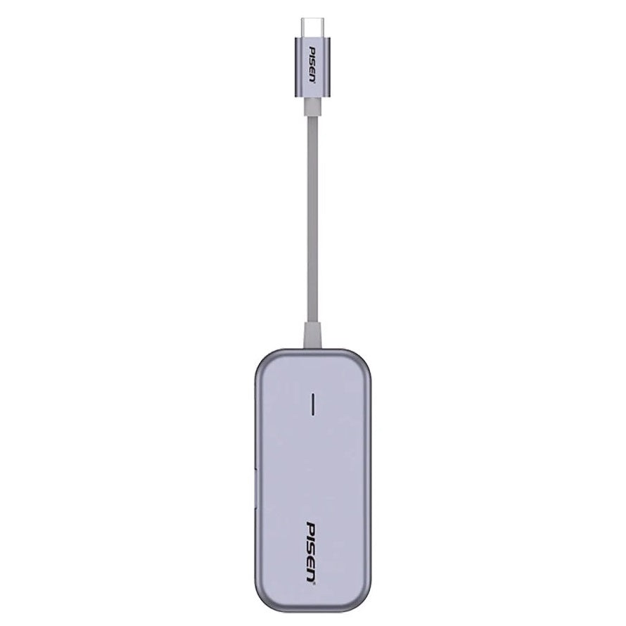 Pisen 6-in-1 Multi-Port USB-C Multi-functional Docking Station - Grey, 3x USB-A (3.0), 1x VGA, 1x HDMI, 1x RJ-45, 2 Years Warranty - Image 3