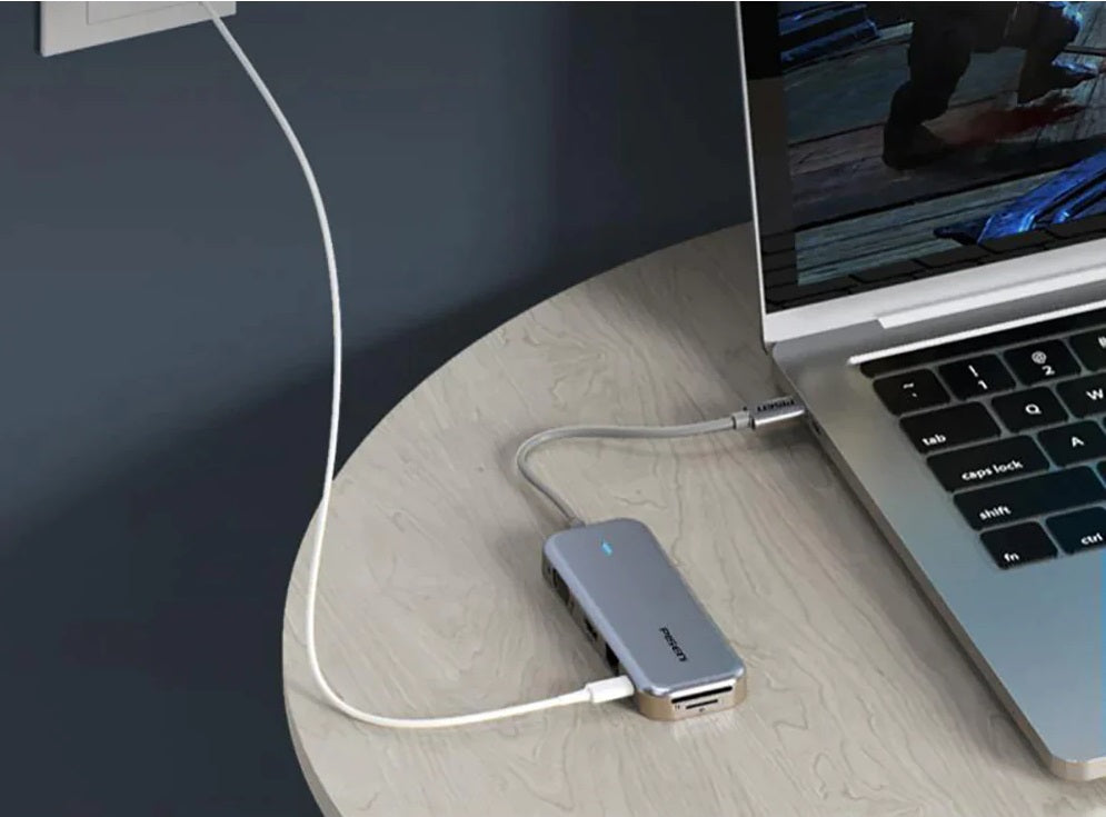 Pisen 11-in-1 Multi-Port USB-C Multiport Hub Adapter Docking Station 4xUSB-A(3.0 &2.0) 1xUSB-C 100W PD 1x4K HDMI 1xRJ-45 1xSD 1xTF 1xVGA 1x3.5mm Audio - Image 2