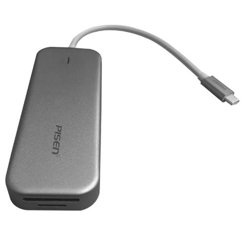 Pisen 11-in-1 Multi-Port USB-C Multiport Hub Adapter Docking Station 4xUSB-A(3.0 &2.0) 1xUSB-C 100W PD 1x4K HDMI 1xRJ-45 1xSD 1xTF 1xVGA 1x3.5mm Audio - Image 3