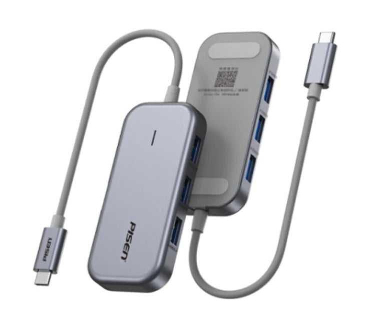 Pisen 11-in-1 Multi-Port USB-C Multiport Hub Adapter Docking Station 4xUSB-A(3.0 &2.0) 1xUSB-C 100W PD 1x4K HDMI 1xRJ-45 1xSD 1xTF 1xVGA 1x3.5mm Audio - Image 5