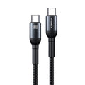 Pisen Braided USB-C to USB-C 100W PD Fast Charge Cable (1M) Black - Bend-Resistant, Samsung Galaxy,Apple iPhone,iPad,MacBook,Google,OPPO,Nokia,Laptop - Image 1