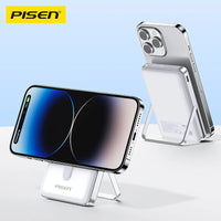 Pisen 30W CCC-Certified 10K (10000mAh) Wireless Power Bank with Holder - 15W Wireless, LED Display, PD QC 3.0 Fast Charge, 2 Years Warranty - Image 2