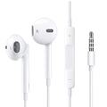 USP Pisen Half-in-Ear 3.5mm Earphones - White,Ergonomic Design,HD Call Microphone,5 Years Warranty - Image 1