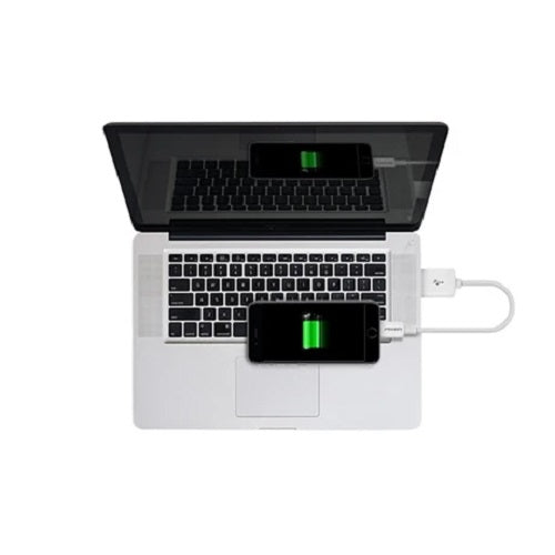 Pisen Mr White Lightning to USB-A Cable (20CM) White - Support Both Fast Charging & Data Cable,Stretch-Resistant, iPhone/iPad/MacBook,2 Years Warranty - Image 2