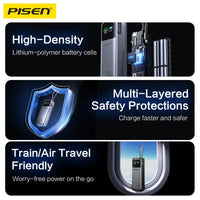 Pisen Bolt 20k mAh 130W Laptop Power Bank - CCC Certified, Fast Charging, Digital Display, 3 Devices, Air Travel Friendly, 2 Years Warranty - Image 4