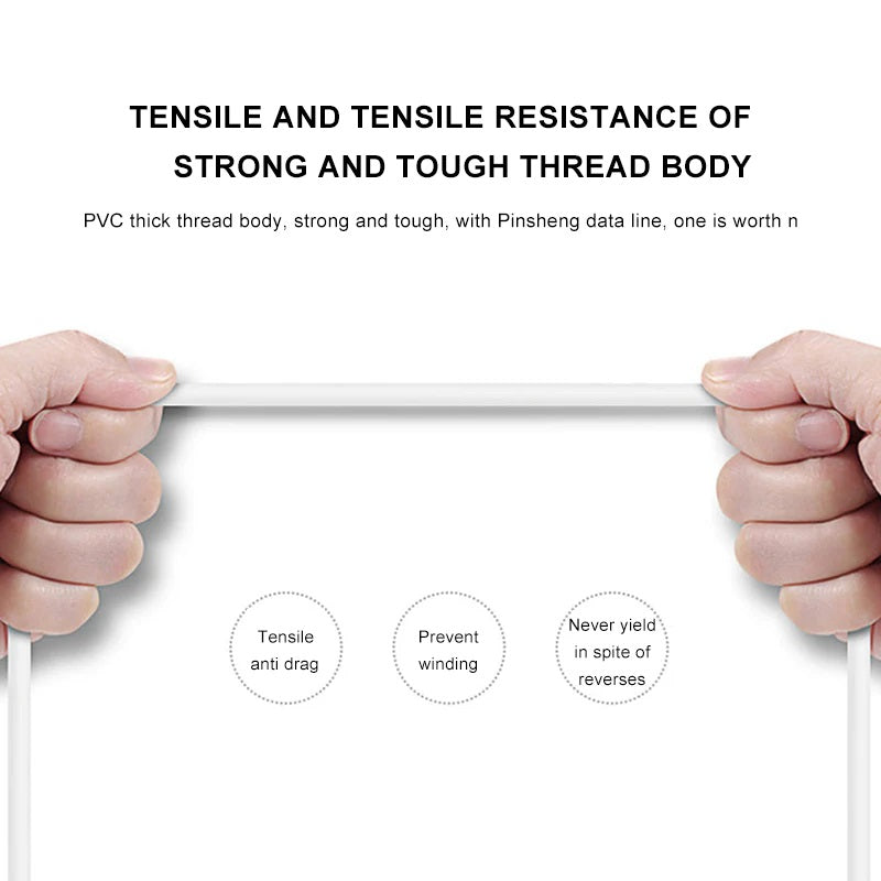 Pisen Lightning to USB-A Cable (3M) White - Fast Charge 2.4A, Stretch-Resistant, Reinforced, Durable,Prevent Winding,Apple iPhone/iPad/MacBook - Image 4