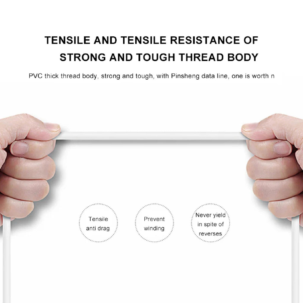 Pisen Mr White Lightning to USB-A Cable (1M) White - Fast Charge 2.4A, Stretch-Resistant, Reinforced, Strong & Durable, Apple iPhone/iPad/MacBook - Image 4