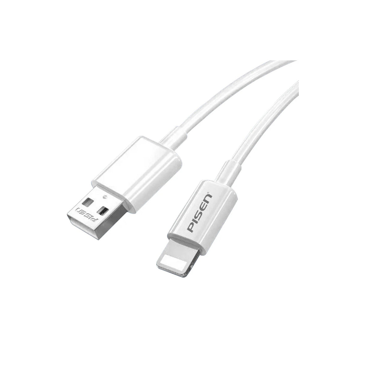 Pisen Mr White Lightning to USB-A Cable (1M) White - Fast Charge 2.4A, Stretch-Resistant, Reinforced, Strong & Durable, Apple iPhone/iPad/MacBook - Image 5