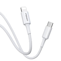 Pisen Mr White Lightning to USB-C PD Fast Charge Cable (1M) White - Support Charge 3A, Stretch-Resistant, Reinforced,Durable,Apple iPhone/iPad/MacBook - Image 1