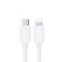 USP Lightning to USB-C Fast Charge Mini Cable (1M) White - Support 2.4A,480Mbps Transfer, Universal iOS Compatibility,  5 Years Warranty - Image 1