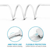 USP Lightning to USB-C Fast Charge Mini Cable (1M) White - Support 2.4A,480Mbps Transfer, Universal iOS Compatibility,  5 Years Warranty - Image 2