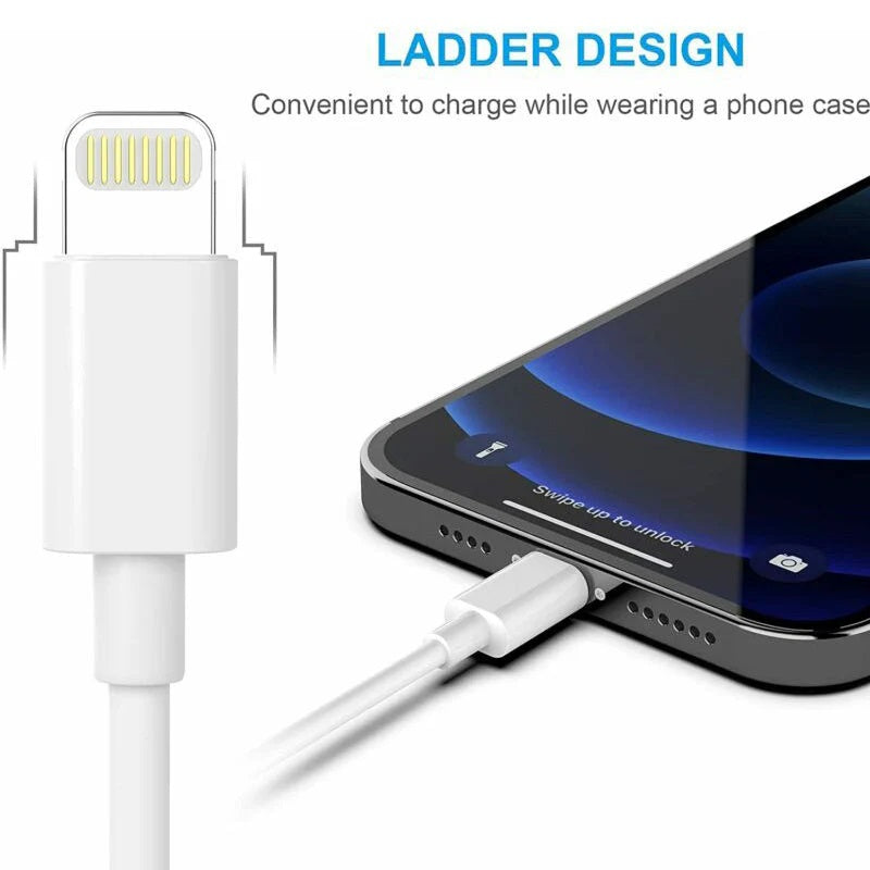 USP Lightning to USB-A Mini Cable (1M) White - Quick Charge & Connect, Fast Charge, Durable & Reliable, Apple iPhone/iPad/MacBook,5 Years Warranty - Image 3