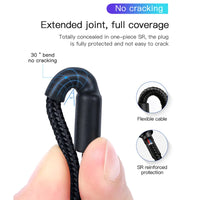 USP BoostUp Braided USB-C to USB-C Cable (1M) Black -3A Fast & Safe Charge,Samsung Galaxy,Apple iPhone,iPad,MacBook,Google,OPPO,Nokia,5 Years Warranty - Image 2