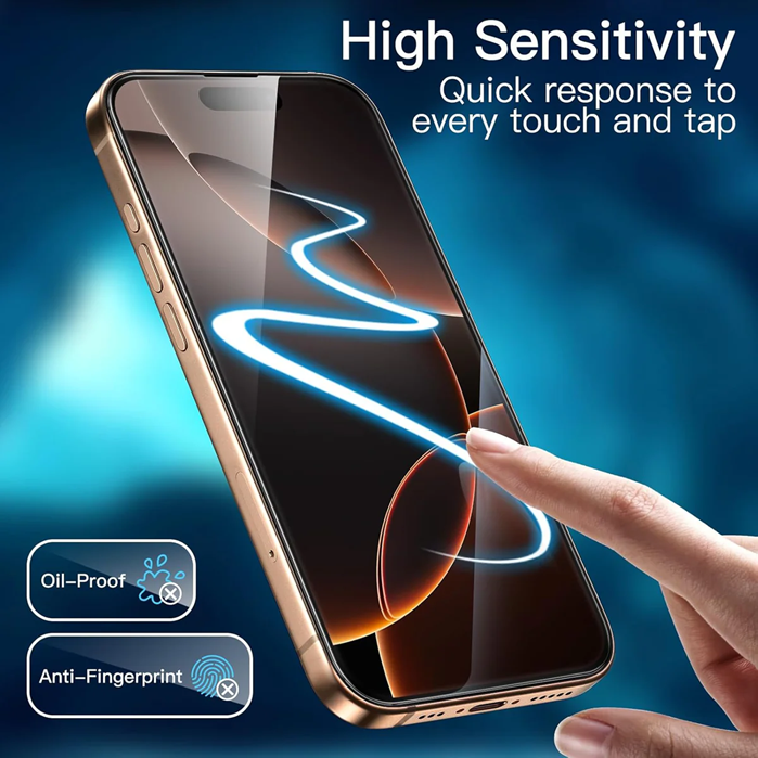 USP Apple iPhone 17e / iPhone 16e / iPhone 14 / iPhone 13 Pro / iPhone 13 (6.1") Armor Glass Full Cover Screen Protector (Pack of 8) - 5 Years Warrant - Image 4