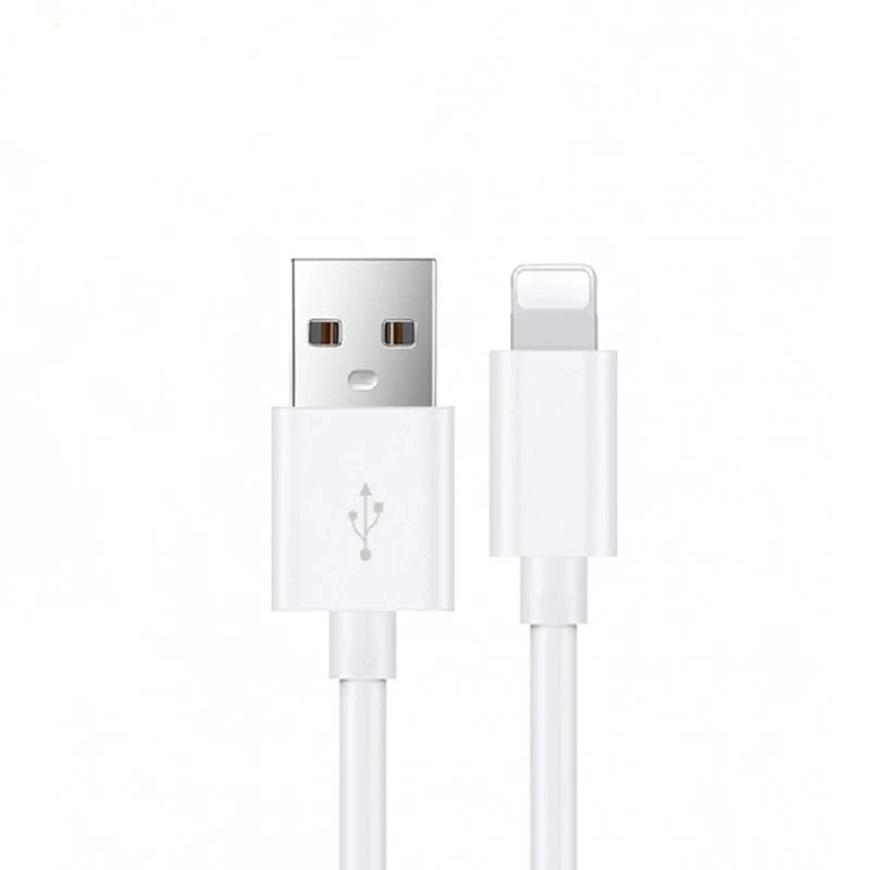 USP Lightning to USB-A Cable (2M) White - Quick Charge & Connect, 2.4A Rapid Charge, 480Mbps Transfer, Fast Charge,Tested 10K+ Bend, 5 Years Warranty - Image 1