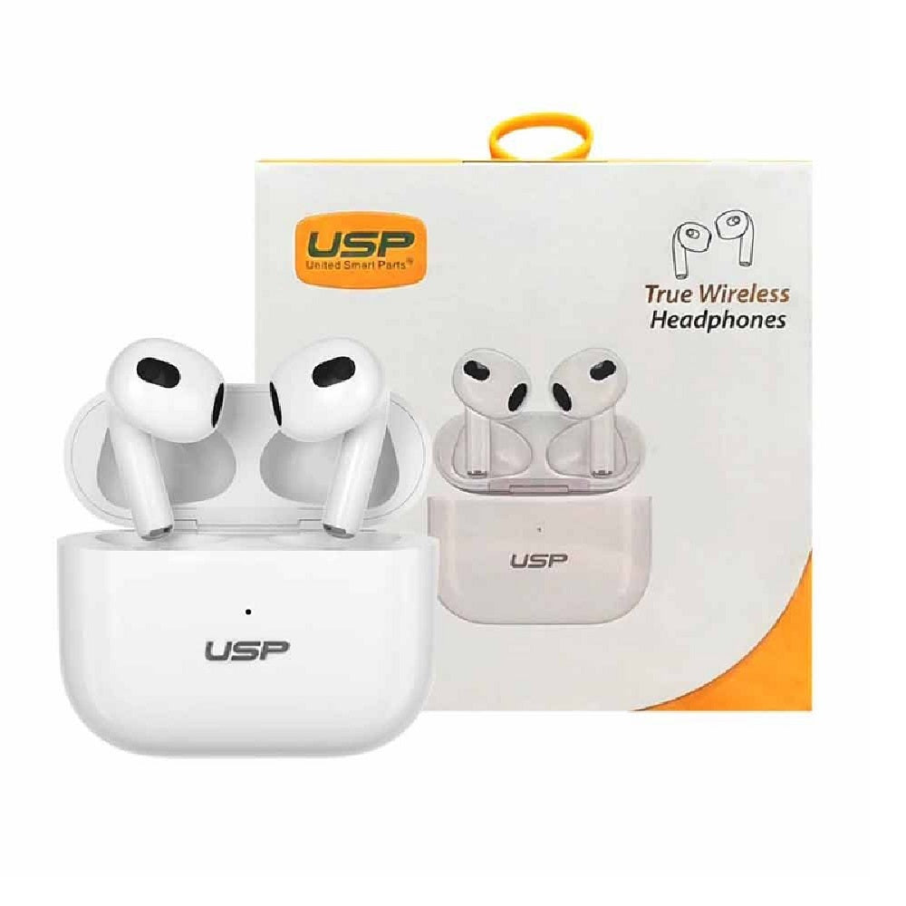 USP True Wireless Buds White BT241 - Smart Touch Controls, Noise Isolation, Ergonomic Fit, Bluetooth v5.0, 240 mAh,2 Years Warranty - Image 1