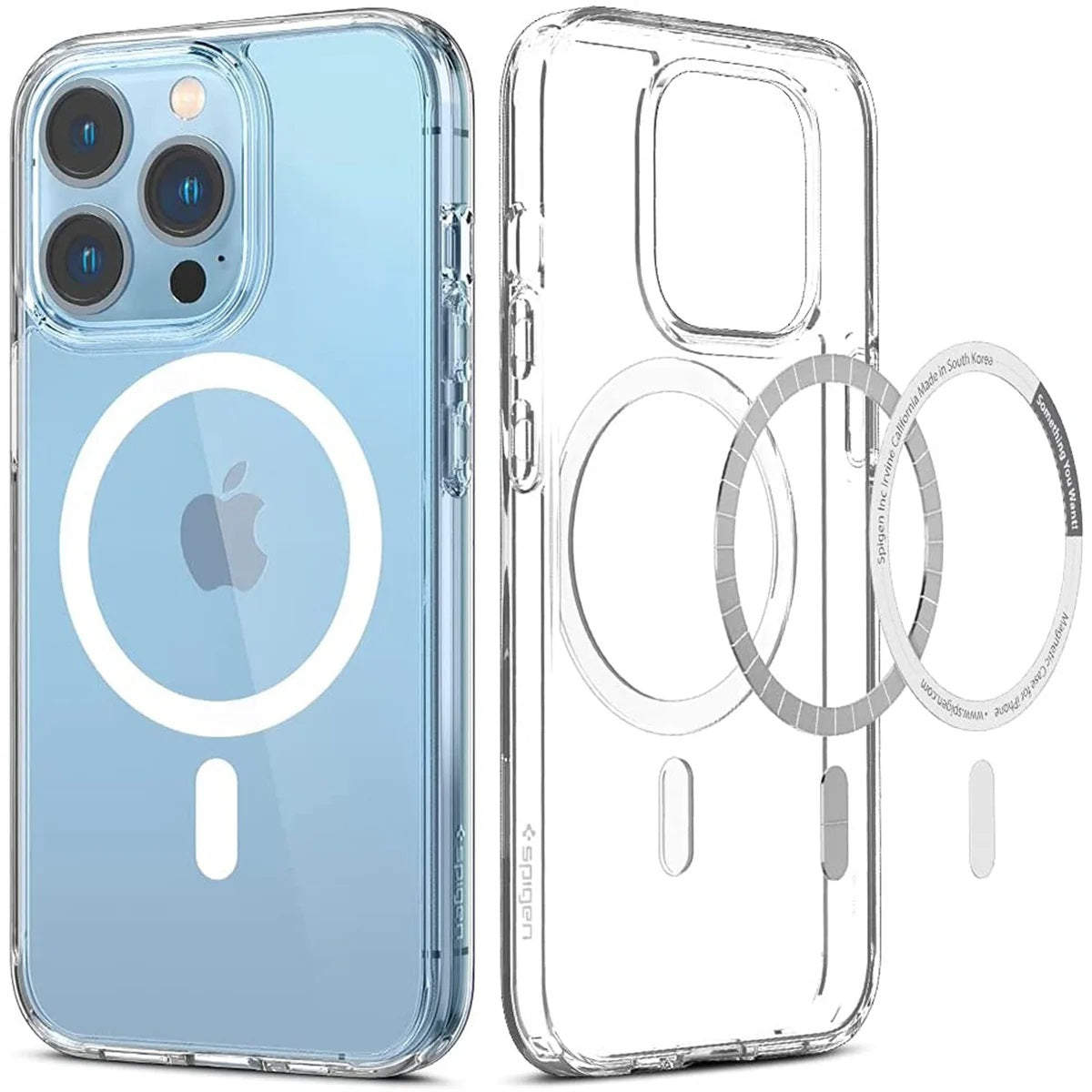 USP Apple iPhone 15 (6.1") Clear Case with MagSafe - Built-in magnets, Scratch Resistant, Crystal Clear,Shockproof, 5 Years Warranty - Image 4