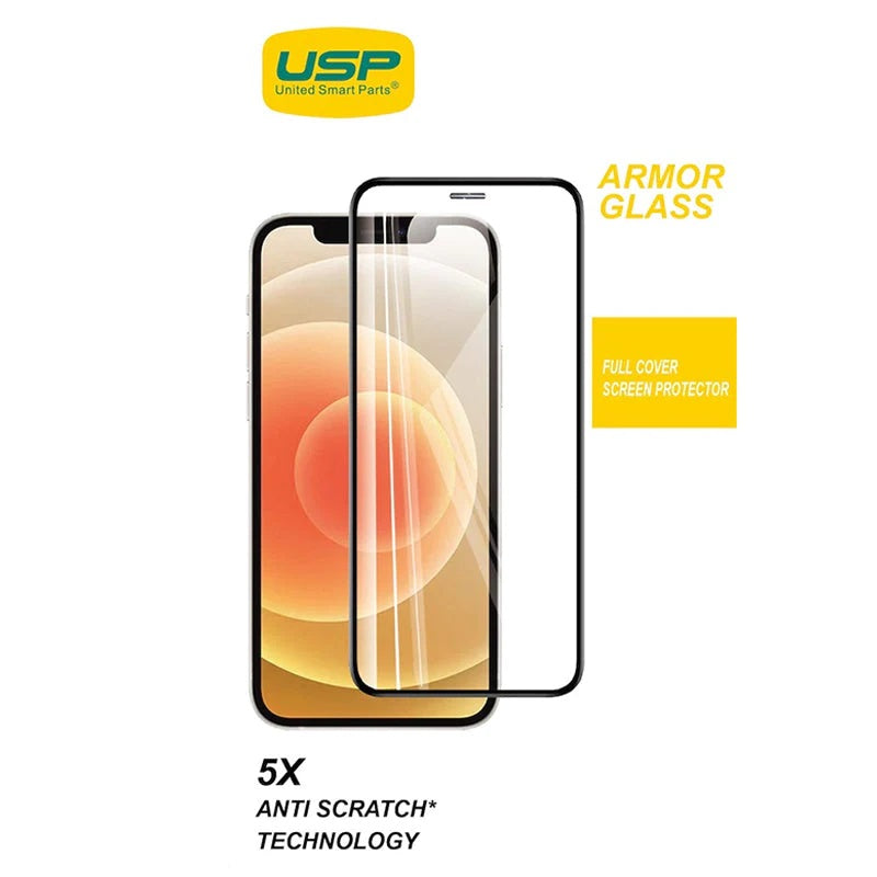 USP Apple iPhone 15 Pro Max (6.7") Armor Glass Full Cover Screen Protector - Impact-Resistant, Smooth Edges,5 Years Warranty - Image 2
