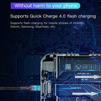 USP BoostUp Braided USB-C to USB-C Cable (2M) Black -3A/60W, Fast & Safe Charge,Samsung Galaxy,Apple iPhone,iPad,MacBook,Google,OPPO, 5 Years Warranty - Image 4