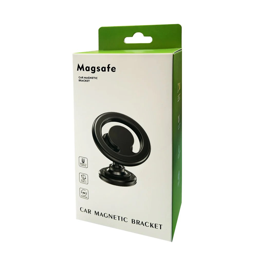Pisen 2-in-1 Car Air Vent and Dashboard Mount Phone Holder - Black, Magnetic Hook With MagSafe, Easy to install, Apple, 360 Rotation - Image 3