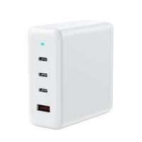 USP 100W Four Ports USB-C PD GaN Wall Charger White - 3x USB-C, 1x USB-A, Efficient, High Quality, Tablet, Laptop, iPhone, 5 Years Warranty - Image 2