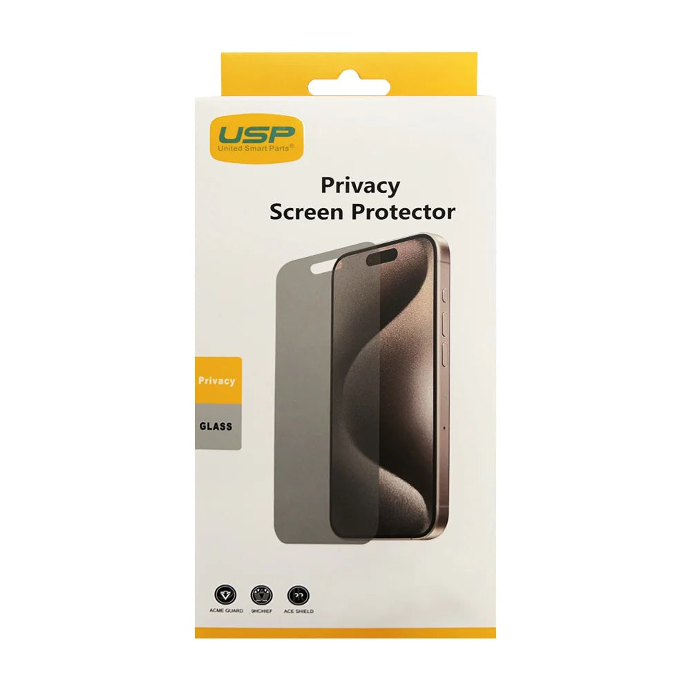 USP Apple iPhone 16 / iPhone 15 Pro / iPhone 15 (6.1") Privacy Screen Protector - Privacy Protection, Scratch Resistant, Bubble-free,5 Years Warranty - Image 3