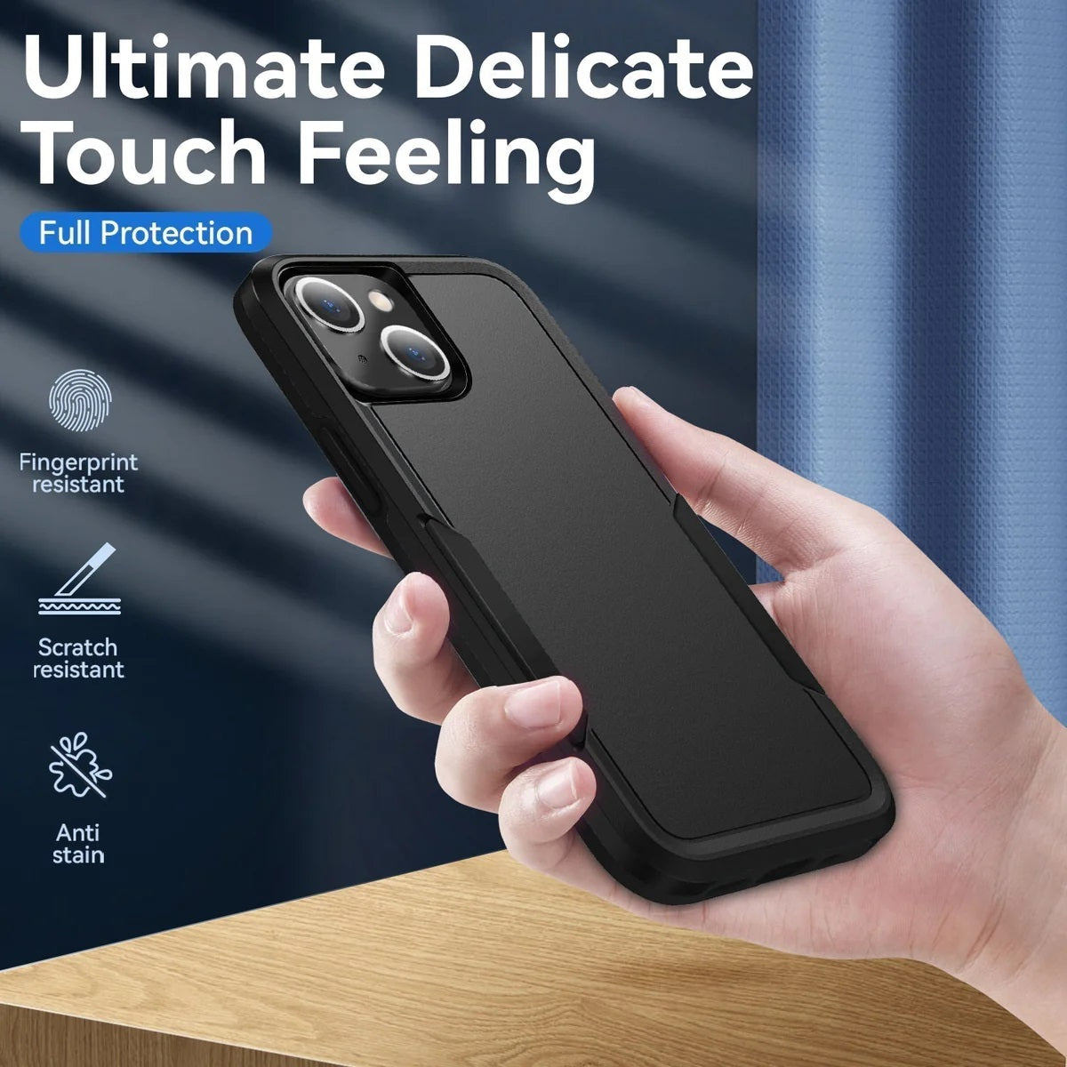 USP Rugged Apple iPhone 16 (6.1") Armor Case Black - Military-Grade, Multi layers, No-Slip, Sleek, Ultimate Protection, 5 Years Warranty - Image 4