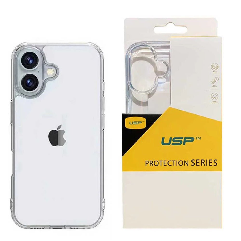 USP Apple iPhone 16 (6.1") Clear Rock Shockproof Case -  Ultra-thin, Lightweight, Non-slip, Crystal Clear,Strong & Durable,  5 Years Warranty - Image 5