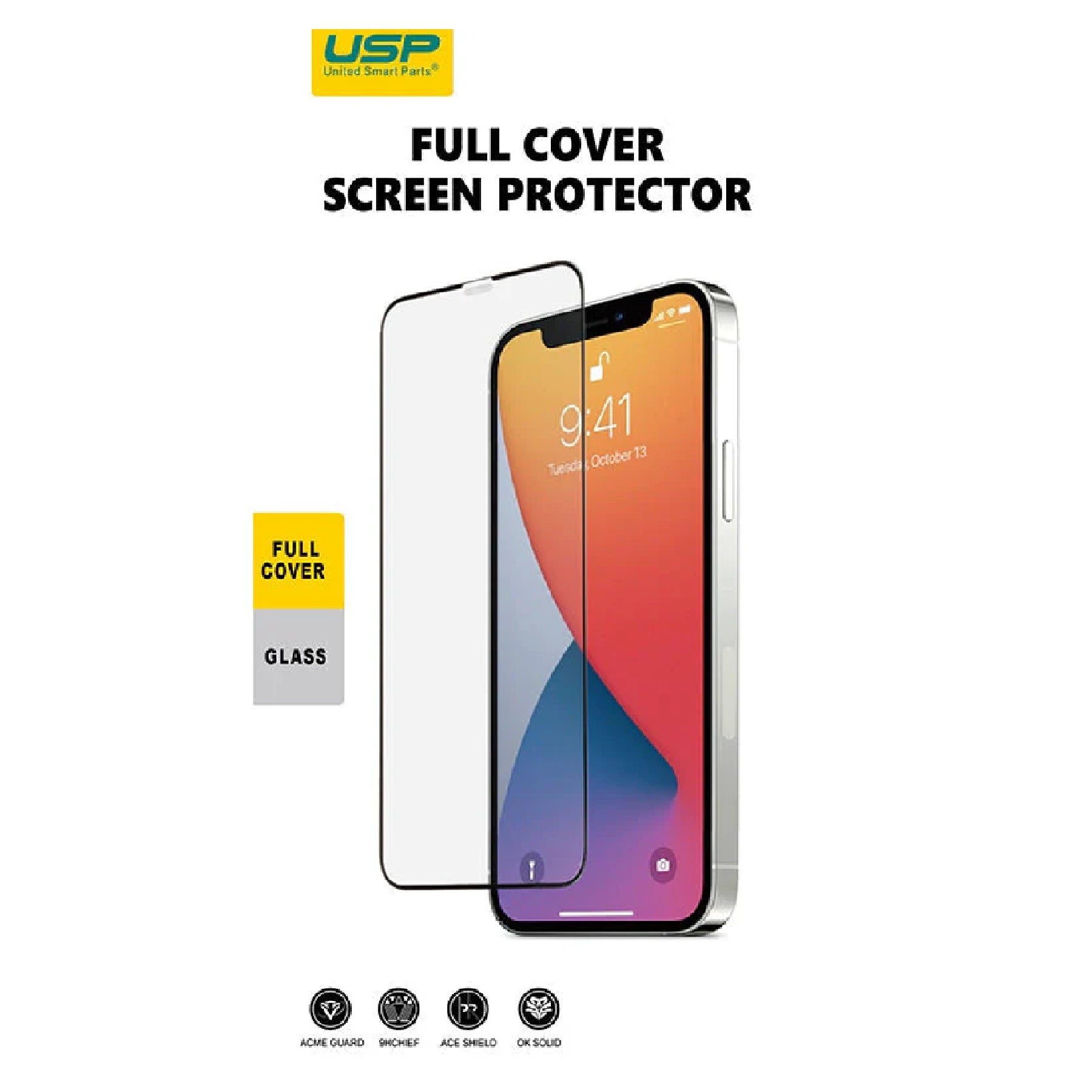 USP Apple iPhone 16 Pro Max (6.9") Tempered Glass Screen Protector - Full Coverage, 9H Hardness, Bubble-free, Anti-fingerprint, 3 Years Waranty - Image 1