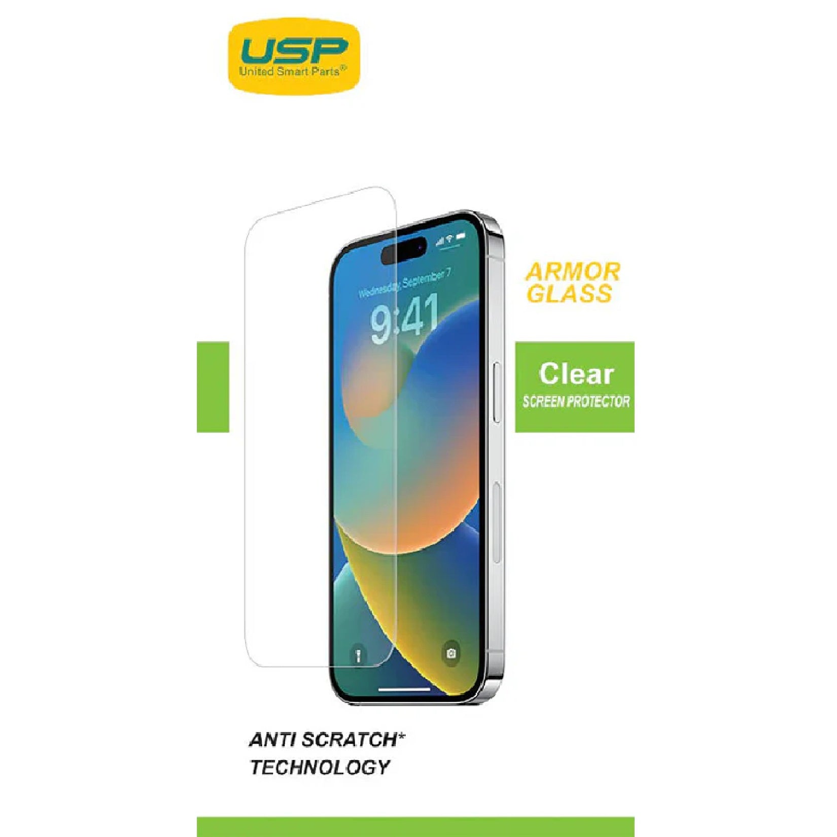 USP Apple iPhone 17 Pro Max / 16 Pro Max (6.9") Armor Glass Screen Protector - 9H Hardness, Scratch-Resistance, 5 Years Warranty - Image 1