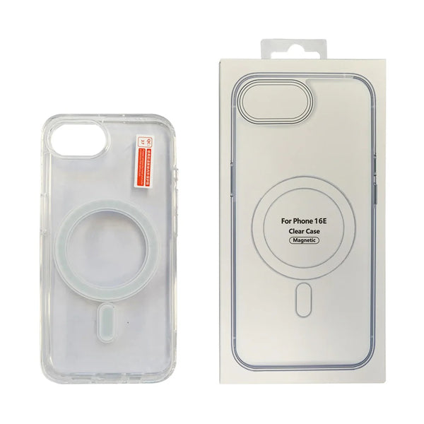 USP Apple iPhone 17e /  iPhone 16e (6.1") Clear Case with MagSafe - Built-in magnets, Scratch Resistant, Crystal Clear,Shockproof, 5 Years Warranty
