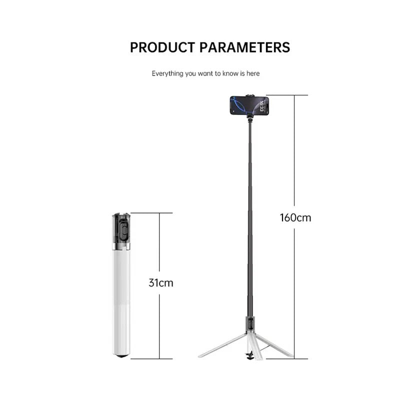 USP 2-in-1 Selfie Stick & Tripod - Stable & Durable, Easy to use, Portable, Lightweight & Foldable, Wide Compatibility, 5 Years Warranty - Image 2