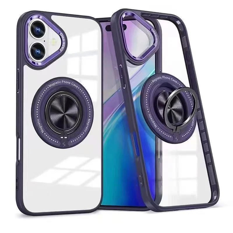USP Apple iPhone 17 (6.3") MagSafe Case with Ring Holder Purple - Silicone Bumper, Drop Resistance, Scratch Protection, Durable, 5 Years Warranty - Image 1