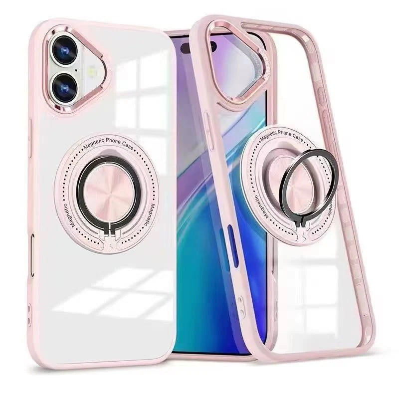 USP Apple iPhone 17 (6.3") MagSafe Case with Ring Holder Pink - Silicone Bumper, Drop Resistance, Scratch Protection, Durable, 5 Years Warranty - Image 4