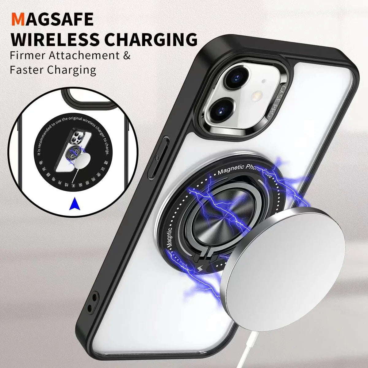 USP Apple iPhone 17 Pro (6.3") MagSafe Case with Ring Holder Purple -  Silicone Bumper, Drop Resistance, Scratch Protection, Durable, 5 Years Warranty - Image 2