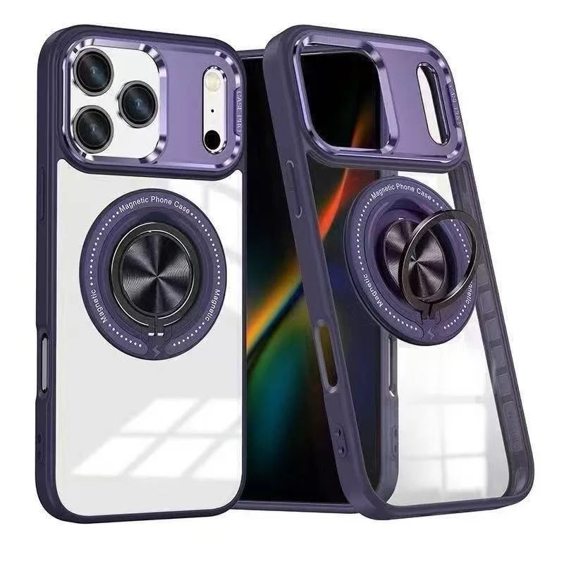USP Apple iPhone 17 Pro Max (6.9") MagSafe Case with Ring Holder Purple - Silicone Bumper,Drop Resistance, Scratch Protection, 5 Years Warranty - Image 1