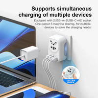 USP Australian Inbound Travel Adapter 2 USB-A + 2 USB-C + AC Socket, Portable device, 4 Universal Sockets, SAA Certification, 5 Years Warranty - Image 4