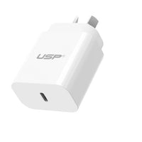 USP 45W GaN Single USB-C PD Power Adapter - White, Compact Design, Smart and Reliable, Built-in Safety Protection, 5 Years Warranty - Image 4