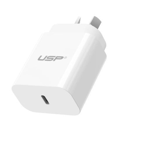 USP 45W GaN Single USB-C PD Power Adapter - White, Compact Design, Smart and Reliable, Built-in Safety Protection, 5 Years Warranty - Image 4
