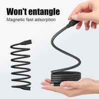 USP Braided HyperLink USB-C to USB-C (1M) Magnetic Cable - Black, Charge & Connect,Digital Display,140W PD, 5 Years Warranty - Image 2