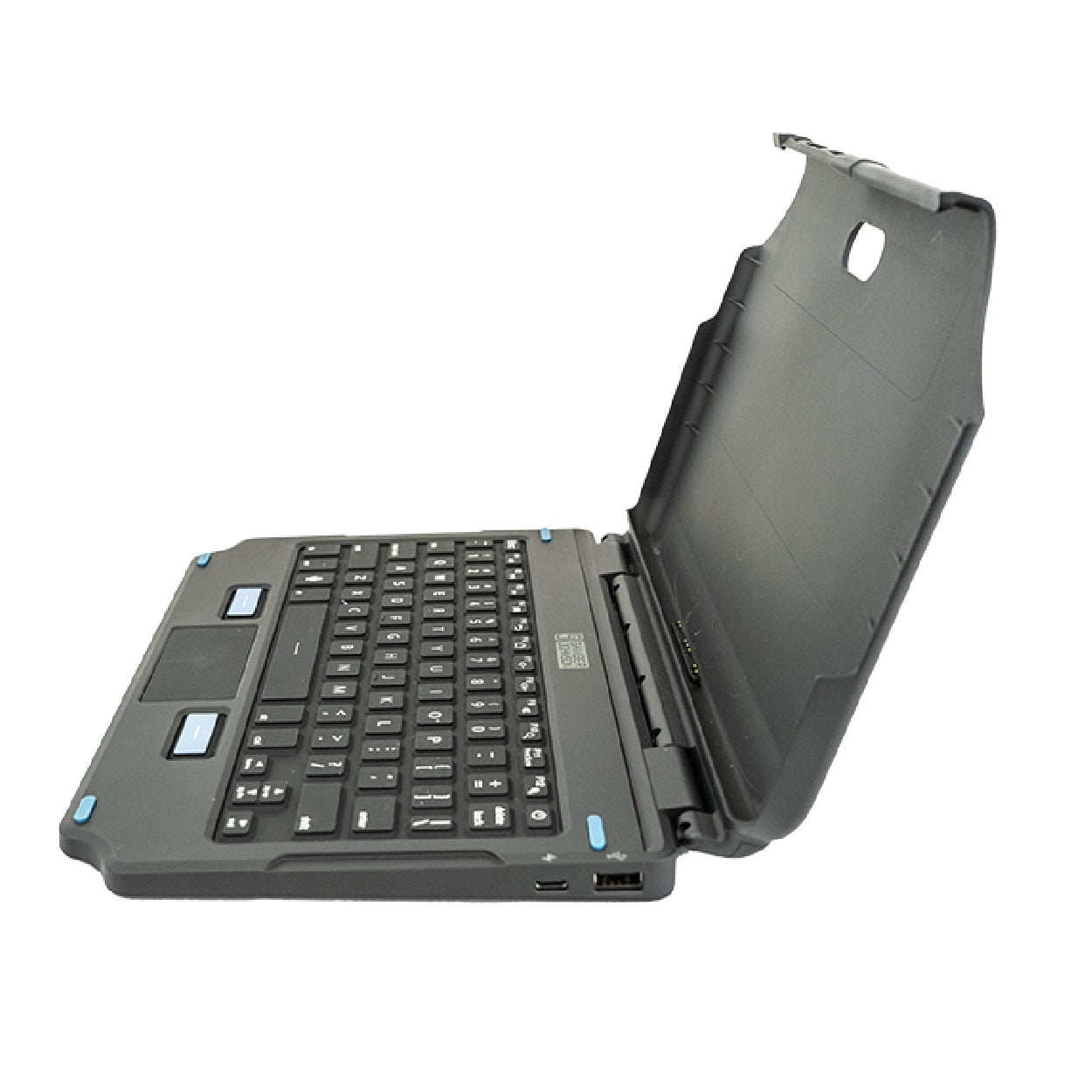 Generic Samsung Galaxy Tab Active4 Pro/ Active Pro (10.1") Back Lit 2-In-1 Attachable Keyboard - Black (7160-1869-00),76 Key,USB-C Port Charges Tablet - Image 2