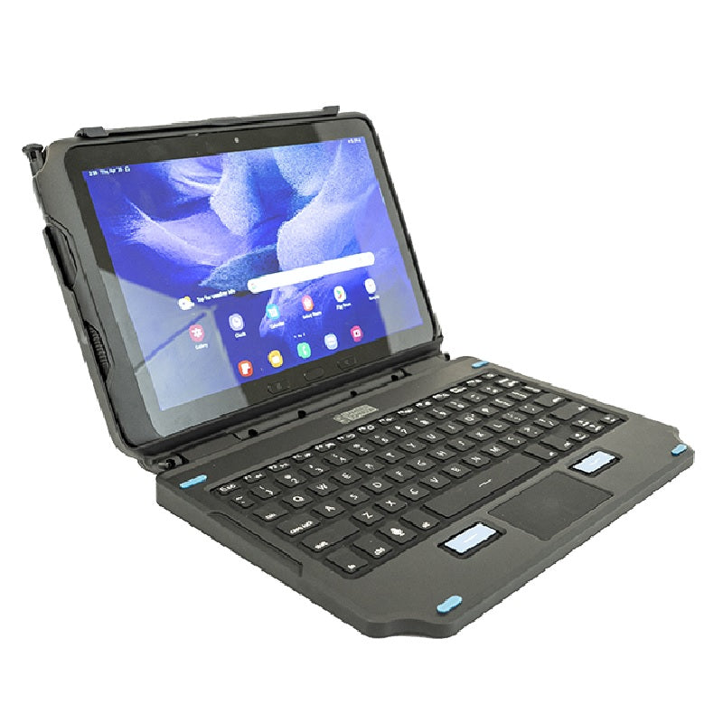 Generic Samsung Galaxy Tab Active4 Pro/ Active Pro (10.1") Back Lit 2-In-1 Attachable Keyboard - Black (7160-1869-00),76 Key,USB-C Port Charges Tablet - Image 5