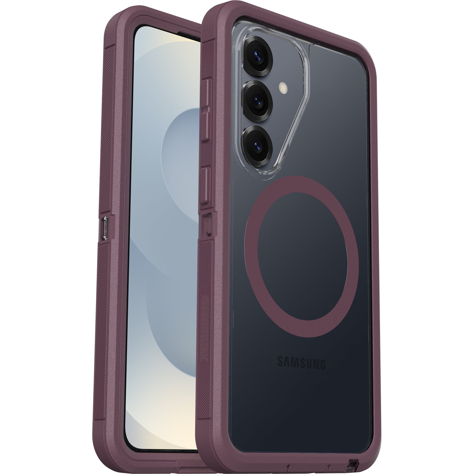 OtterBox Defender Pro XT Clear Samsung Galaxy S26 5G (6.3") Case Dye Hard (Clear/Purple) - (77-000088), DROP+ 7X Military Standard, 7 Years Warranty - Image 1