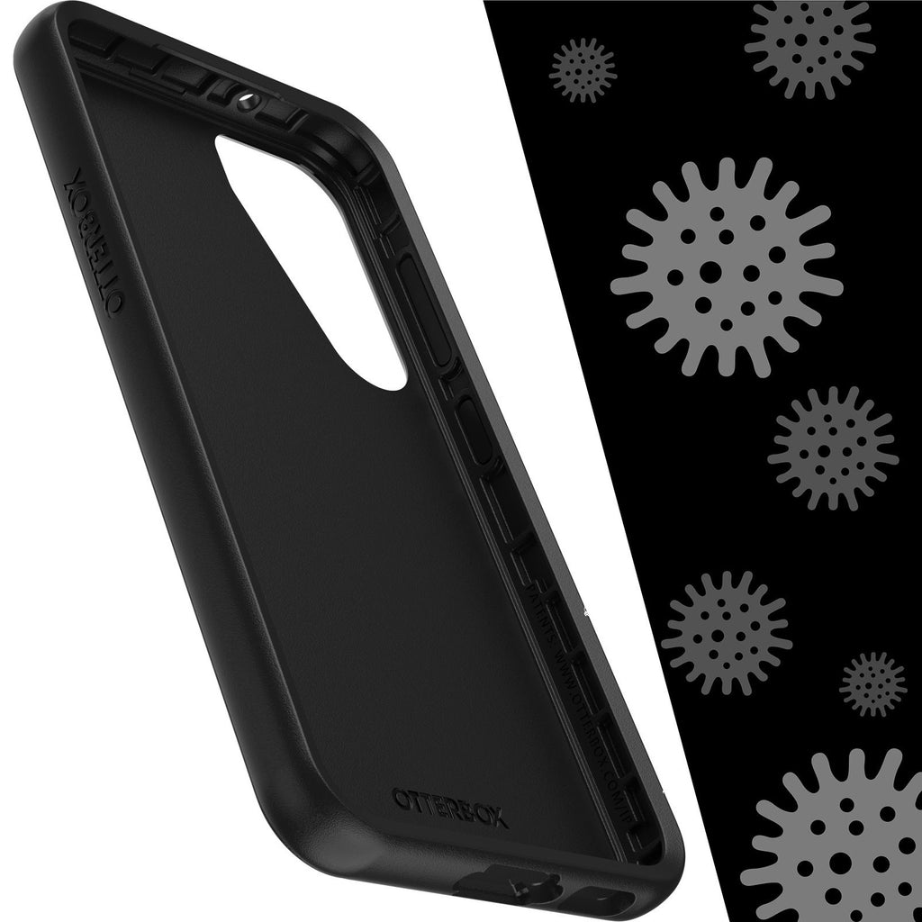 OtterBox Symmetry Samsung Galaxy S23 5G (6.1") Case Black - (77-91135), Antimicrobial, DROP+ 3X Military Standard, Raised Edges, 7 Years Warranty - Image 4