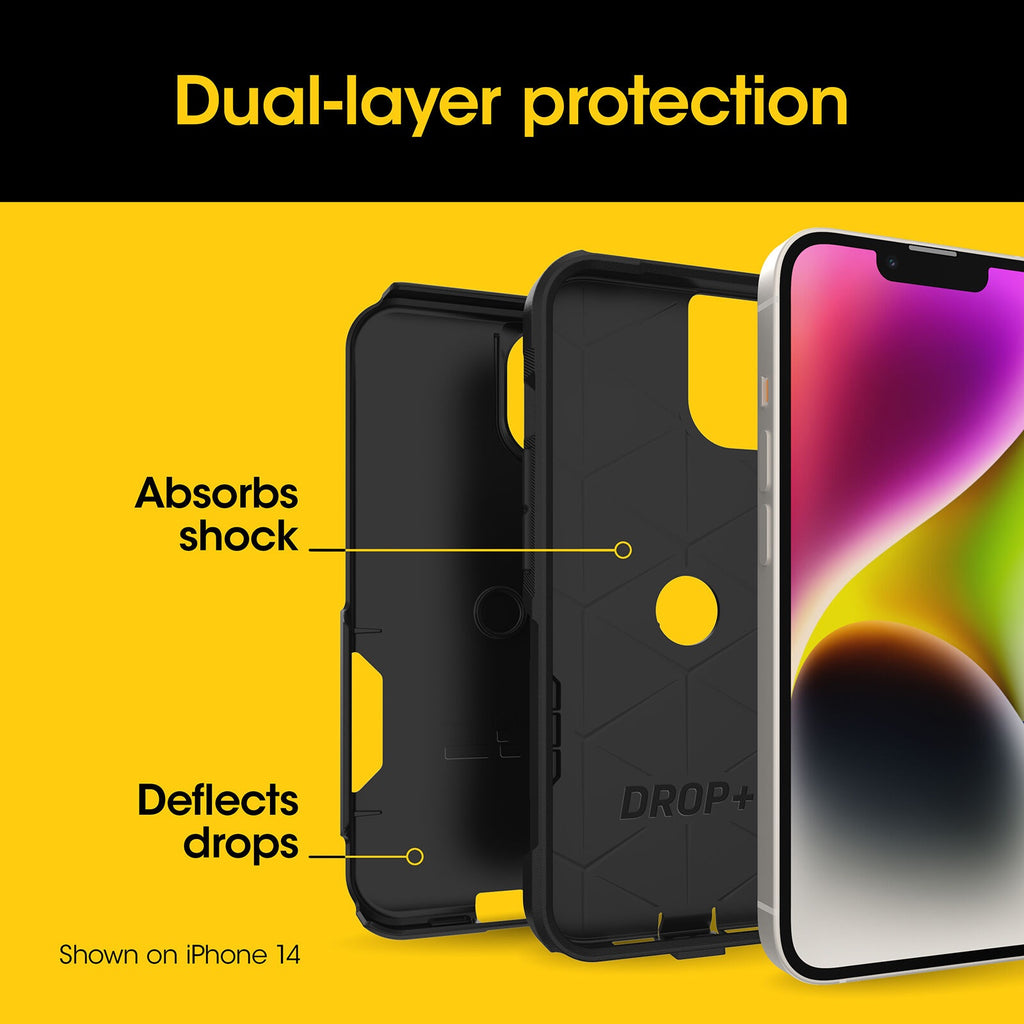 OtterBox Commuter Apple iPhone 17e /  iPhone 16e / iPhone 15 / iPhone 14 / iPhone 13 (6.1") Case Black - (77-92605) , 7 Years Warranty - Image 4
